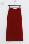 SWAYING 25 Early Spring Wool Pocket Cardigan/Skirt SW-SW25PS3B09-HONG Red Skirt SW25PS1T17 SW25PS3B09
